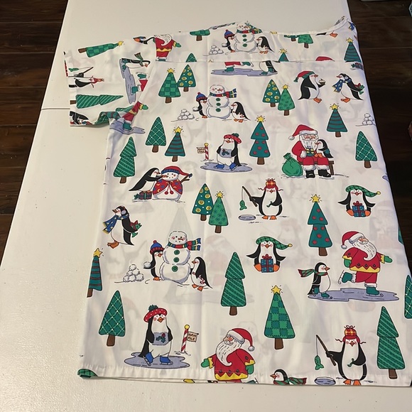 Angelica Christmas Scrub Top Extra Large - Picture 9 of 11